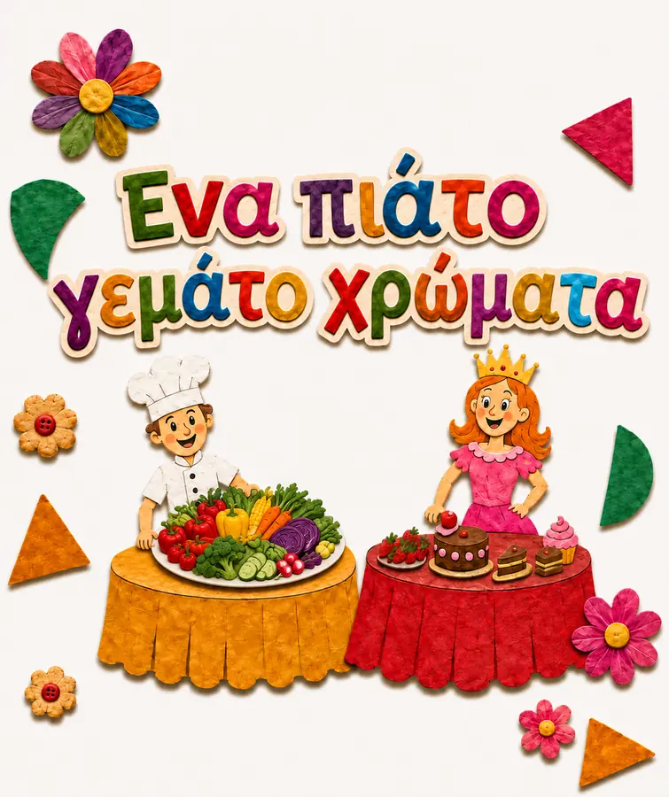 Ένα πιάτο γεμάτο χρώματα